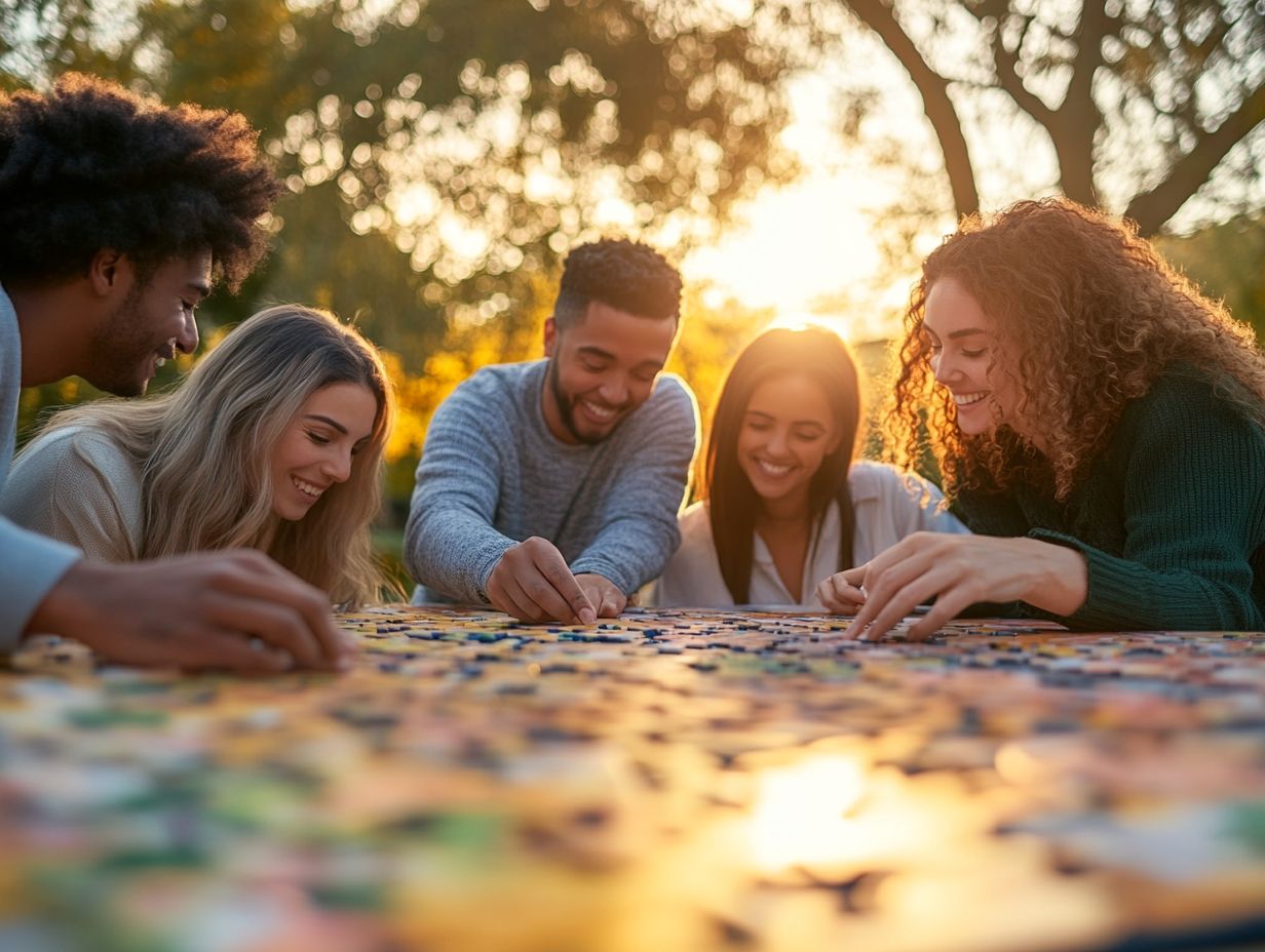 Team-building activities in action