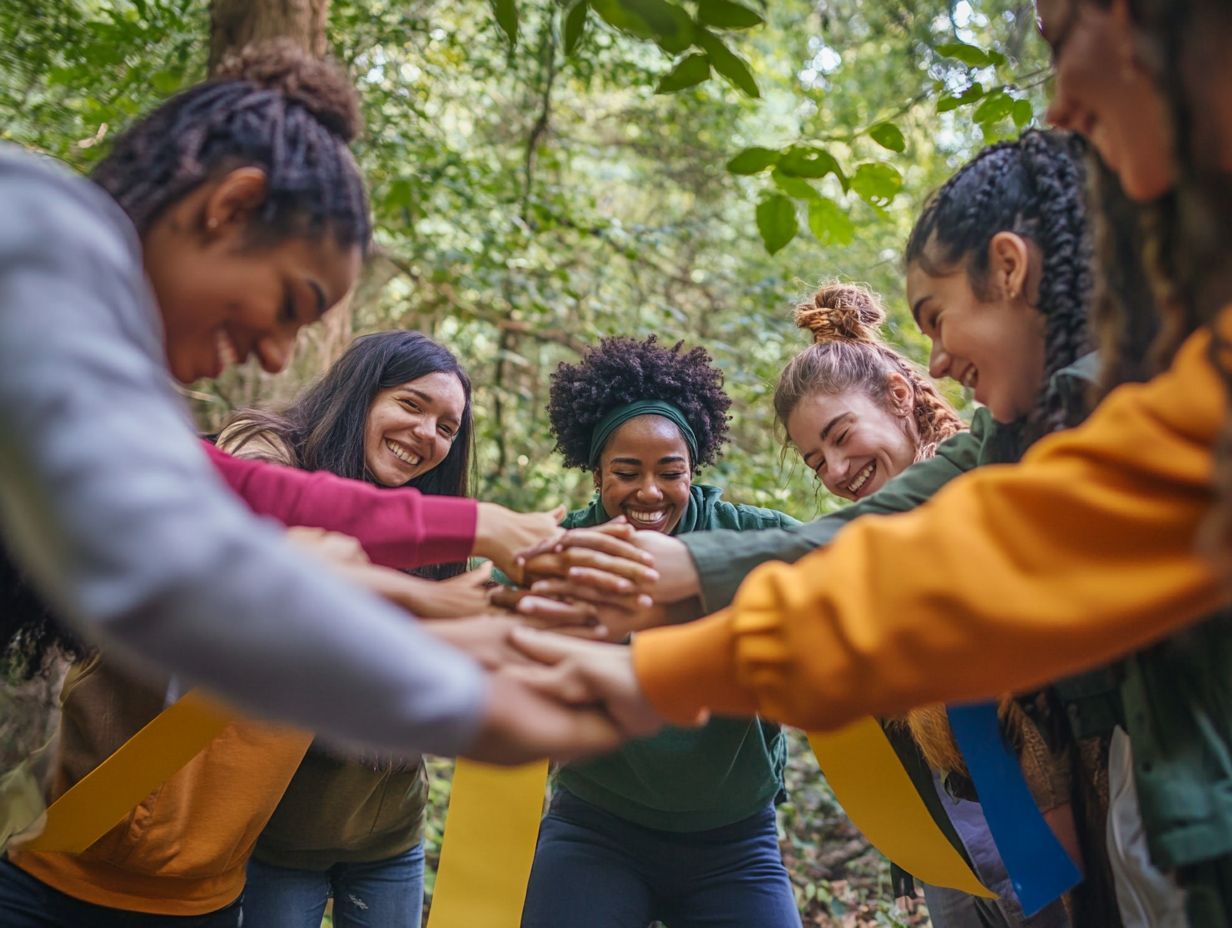 A visual representation highlighting strategies for inclusive team building, showcasing diverse teams working together